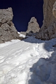 120 Il canalone di discesa in versione invernale